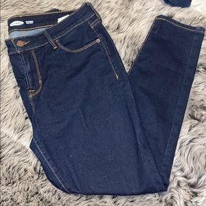 OLD NAVY DARK ROCKSTAR SUPER SKINNY JEANS 6 SHORT